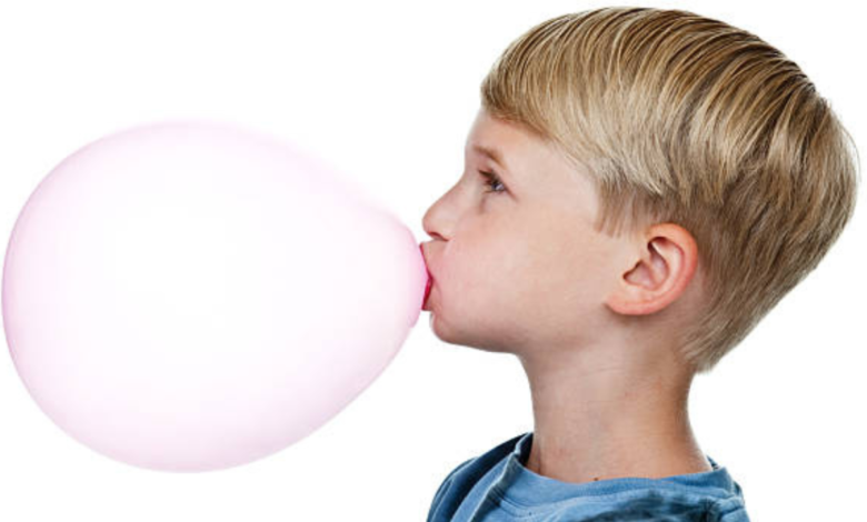 bubblegum blowing